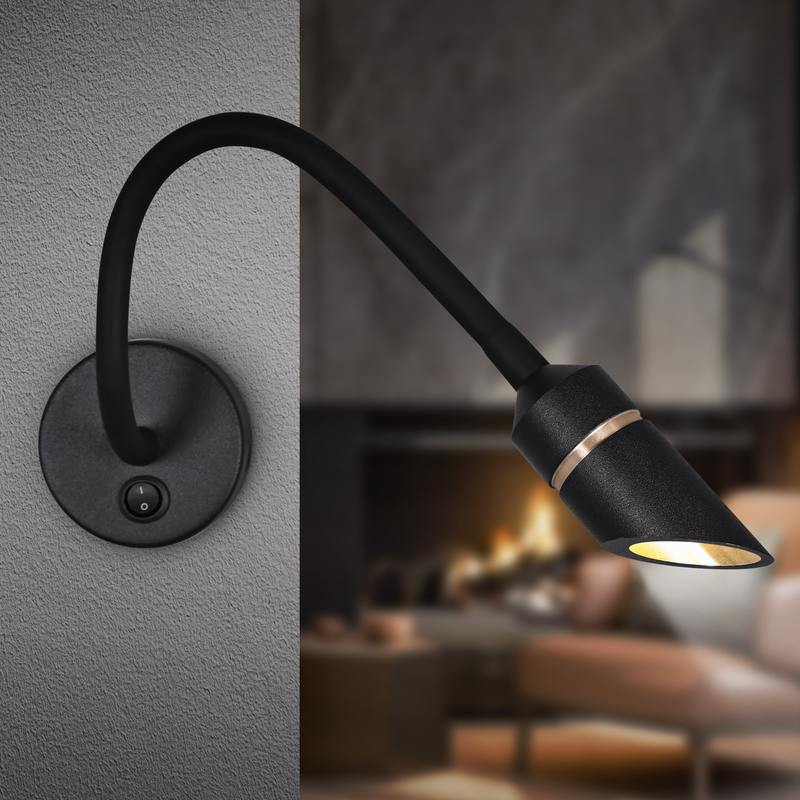 Светильник настенный ЭРА WL47 BK 3000K 3Вт IP20 черный оптом купить хорошая цена Светильник настенный ЭРА WL47 BK 3000K 3Вт IP20 черный купить оптом недорого