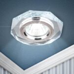 DK5 СH/SL Светильник ЭРА декор стекло многогранник MR16