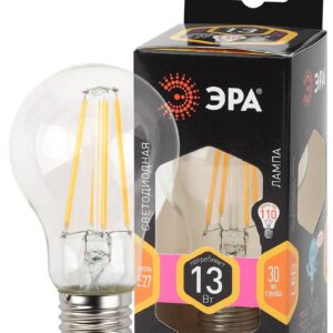Лампочка светодиодная ЭРА F-LED A60-13W-827-E27 Е27 / Е27 13Вт филамент груша теплый белый свет купить оптом недорого