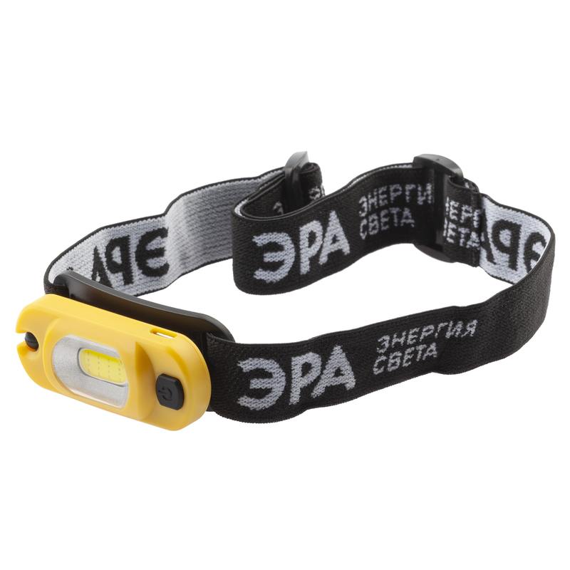 Фонарь налобный светодиодный ЭРА Рабочие GA-801 аккумуляторный мощный яркий 4 режима желто-черный оптом купить хорошая цена Фонарь налобный светодиодный ЭРА Рабочие GA-801 аккумуляторный мощный яркий 4 режима желто-черный купить оптом недорого