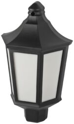 Садово-парковый светильник ЭРА НБУ 06-60-003 Ника 60Вт черный белое основание матовый купить оптом недорого