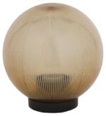 Садово-парковый светильник ЭРА НТУ 02-60-203 шар золотистый призма на опору / кронштейн IP44 Е27 max60Вт d200mm купить оптом недорого