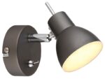 Светильник настенно-потолочный спот Rivoli Renata 6158-701 светодиодный GR LED 1х 4 Вт 3200К поворотный с выключателем купить оптом недорого