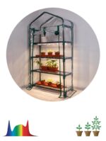 Теплица ЭРА FITO-House - 4 со светильниками в комплекте 4 яруса 1250х690х300 мм купить оптом недорого