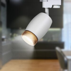 Трековый светильник однофазный ЭРА TR51 - GU10 WH под лампу GU10 матовый белый купить оптом недорого