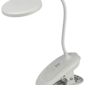 Настольный светильник ЭРА NLED-513-6W-W светодиодный аккумуляторный на прищепке белый купить оптом недорого