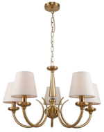 Люстра Rivoli Carissa 2073-305 5 х Е14 40 Вт классика купить оптом недорого