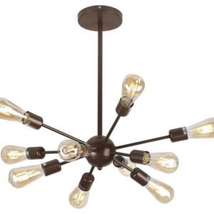 Люстра Rivoli Grethen 5083-310 10 * Е27 40 Вт лофт - кантри купить оптом недорого