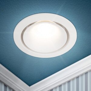 Встраиваемый светильник алюминиевый ЭРА KL100 WH MR16 GU5.3 белый купить оптом недорого