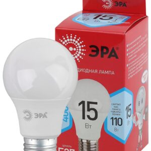 Лампочка светодиодная ЭРА RED LINE LED A60-15W-840-E27 R E27 / Е27 15 Вт груша нейтральный белый свет купить оптом недорого