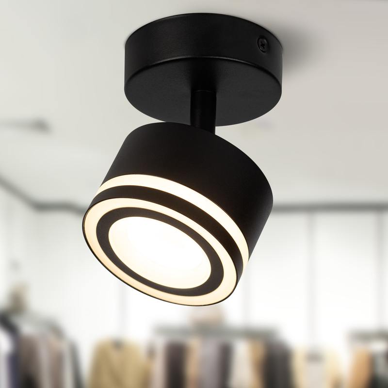 Светильник настенно-потолочный спот ЭРА OL52 BK GX53 IP20 черный оптом купить хорошая цена Светильник настенно-потолочный спот ЭРА OL52 BK GX53 IP20 черный купить оптом недорого