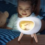 Ночник - светильник светодиодный ЭРА NLED-467-1W-W котик белый купить оптом недорого