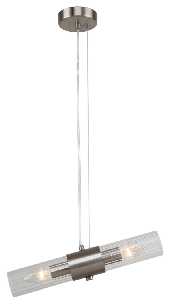Светильник подвесной (подвес) Rivoli Delia 3146-201 2 х Е14 40 Вт модерн потолочный купить оптом недорого