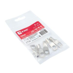 Наконечник силовой медный луженый ТМЛ JG-16-8-6 (уп.5шт) PROxima EKF jg-16-8-6r оптом купить цена