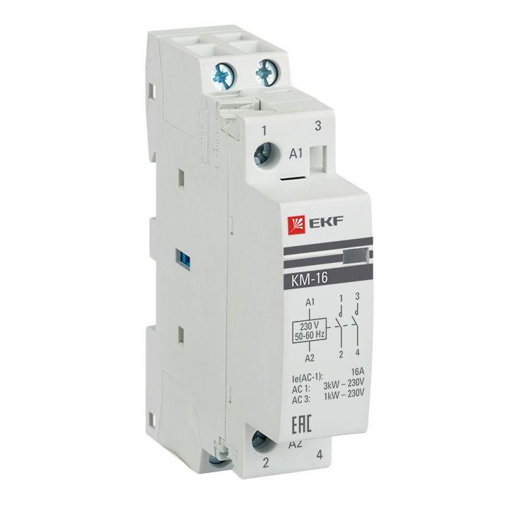 Контактор модульный КМ 16А NО+NC (1 мод.) EKF km-1-16-11 купить оптом выгодно Контактор модульный КМ 16А NО+NC (1 мод.) EKF km-1-16-11 оптом купить цена
