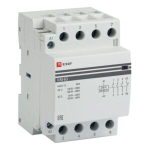 Контактор модульный КМ 63А 3NО+NC (3 мод.) EKF km-3-63-31 оптом купить цена