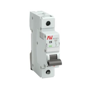 Выключатель автоматический модульный 1п C 6А 10кА AV-10 AVERES EKF mcb10-1-06C-av оптом купить цена
