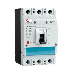 Выключатель автоматический 3п 63А 35кА AV POWER-1/3 TR AVERES EKF mccb-13-63-TR-av оптом купить цена