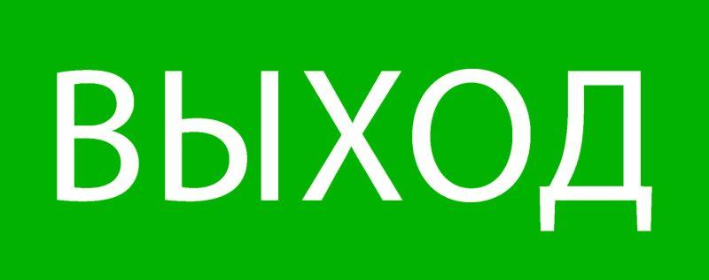 Пиктограмма "Выход" 240х95мм (для SAFEWAY-10) EKF pkal-02-01 купить оптом выгодно Пиктограмма "Выход" 240х95мм (для SAFEWAY-10) EKF pkal-02-01 оптом купить цена