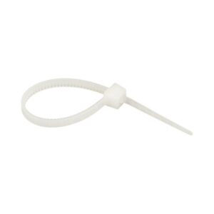Хомут кабельный 2.5х80 нейл. бел. (уп.100шт) EKF plc-c-2.5x80 оптом купить цена