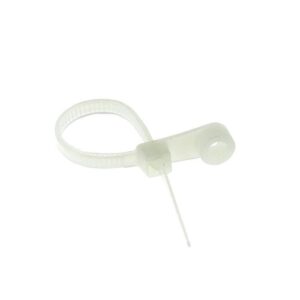 Хомут кабельный 3.6х200 нейл. бел. с отверстием для крепления (уп.100шт) EKF plc-c-o-3.6x200 оптом купить цена