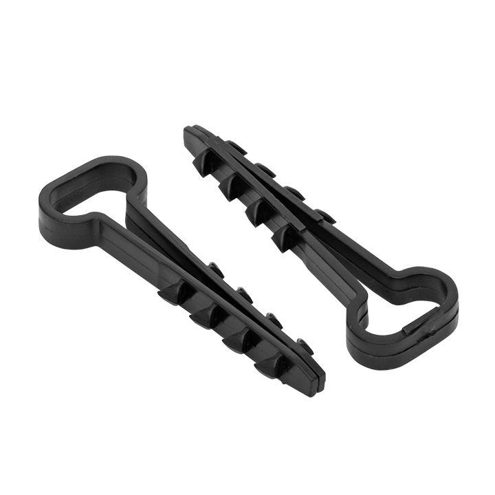 Дюбель-хомут d6х12мм для плоского кабеля полипропилен черн. (уп.50шт) EKF plc-cd-6x12b купить оптом выгодно Дюбель-хомут d6х12мм для плоского кабеля полипропилен черн. (уп.50шт) EKF plc-cd-6x12b оптом купить цена