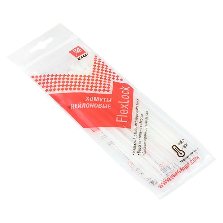 Хомут P6.6 2.5х150 FlexLock стандартный бел. (уп.100шт) PROxima EKF plc-fl-ctsw-2.5x150 купить оптом выгодно Хомут P6.6 2.5х150 FlexLock стандартный бел. (уп.100шт) PROxima EKF plc-fl-ctsw-2.5x150 оптом купить цена