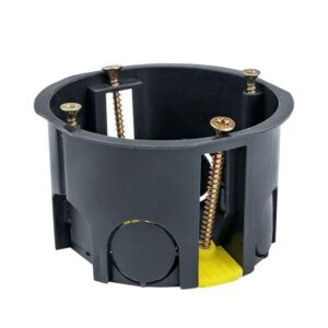 Коробка установочная КМП-020-011 для полых стен 71х45 полипропилен пласт. лапки IP30 черн. EKF plc-kmp-020-011 оптом купить цена