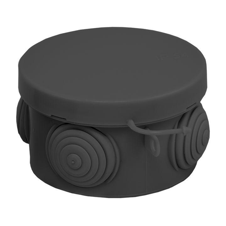 Коробка распаячная КМР-040-038 с крышкой 65х40 4 мембранных ввода IP54 черн. EKF plc-kmr-040-038-b купить оптом выгодно Коробка распаячная КМР-040-038 с крышкой 65х40 4 мембранных ввода IP54 черн. EKF plc-kmr-040-038-b оптом купить цена