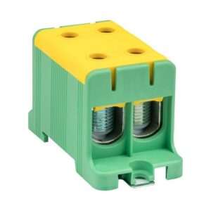 Клемма силовая вводная двойная КСВ 16-95кв.мм желт./зел. EKF plc-kvs2-16-95-y-green оптом купить цена