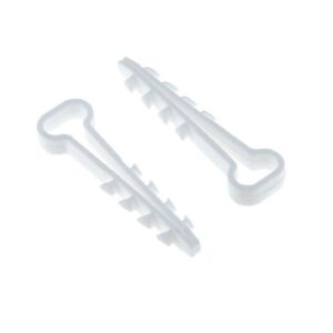 Дюбель-хомут d5-8мм для плоского кабеля нейлон бел. (уп.100шт) PROxima EKF plc-nccf-5x8w оптом купить цена