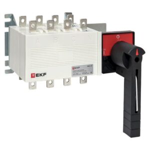 Рубильник-переключатель 4п 100А с рукояткой управления для прямой установки PowerSwitch EKF pscs-100-4 оптом купить цена