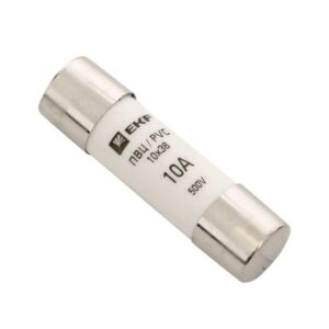 Вставка плавкая цилиндрическая ПВЦ 10х38 10А EKF pvc-10x38-10 оптом купить цена