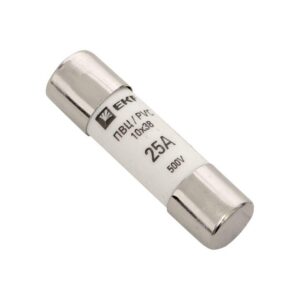 Вставка плавкая цилиндрическая ПВЦ 10х38 25А EKF pvc-10x38-25 оптом купить цена