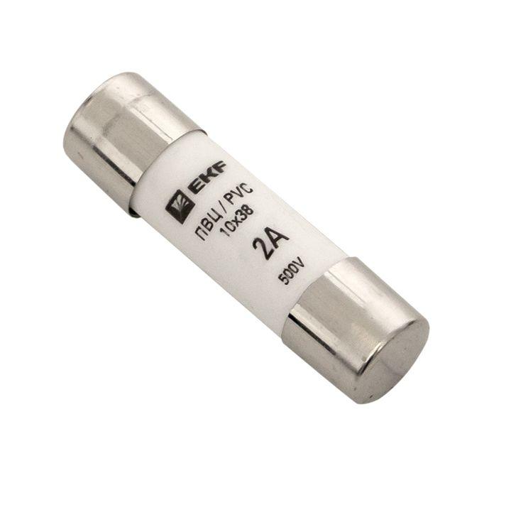 Вставка плавкая цилиндрическая ПВЦ 10х38 2А EKF pvc-10x38-2 купить оптом выгодно Вставка плавкая цилиндрическая ПВЦ 10х38 2А EKF pvc-10x38-2 оптом купить цена