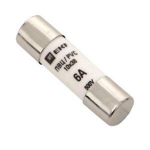 Вставка плавкая цилиндрическая ПВЦ 10х38 6А EKF pvc-10x38-6 оптом купить цена