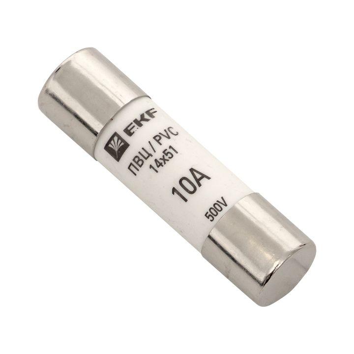 Вставка плавкая цилиндрическая ПВЦ 14х51 10А EKF pvc-14x51-10 купить оптом выгодно Вставка плавкая цилиндрическая ПВЦ 14х51 10А EKF pvc-14x51-10 оптом купить цена