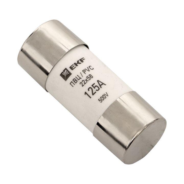 Вставка плавкая цилиндрическая ПВЦ 22х58 125А EKF pvc-22x58-125 купить оптом выгодно Вставка плавкая цилиндрическая ПВЦ 22х58 125А EKF pvc-22x58-125 оптом купить цена