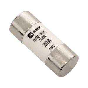 Вставка плавкая цилиндрическая ПВЦ 22х58 20А EKF pvc-22x58-20 оптом купить цена