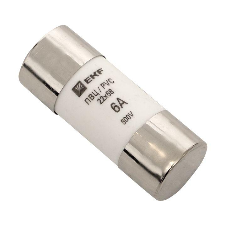 Вставка плавкая цилиндрическая ПВЦ 22х58 6А EKF pvc-22x58-6 купить оптом выгодно Вставка плавкая цилиндрическая ПВЦ 22х58 6А EKF pvc-22x58-6 оптом купить цена