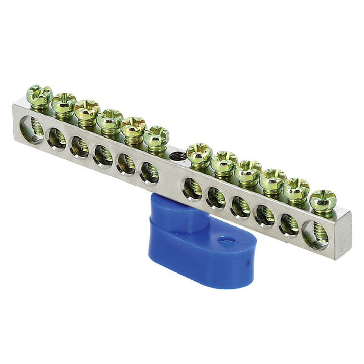 Шина нулевая N 6х9 12 отверст. цинк син. угловой изолятор PROxima EKF sn1-63-12-1 купить оптом выгодно Шина нулевая N 6х9 12 отверст. цинк син. угловой изолятор PROxima EKF sn1-63-12-1 оптом купить цена