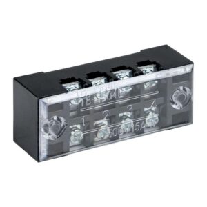 Терминал клеммный TB-1504 до 1.5кв.мм 15А 4 клеммные пары EKF tb-1504 оптом купить цена