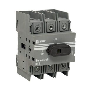 Рубильник 3п 80А с рукояткой управления для прямой установки TwinBlock PROxima EKF tb-80-3p-f оптом купить цена