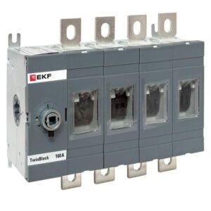 Рубильник 4п 160А без рукоятки управления TwinBlock EKF tb-s-160-4p оптом купить цена