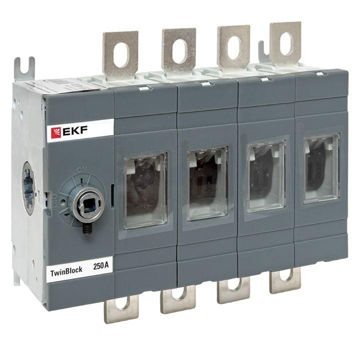 Рубильник 4п 250А без рукоятки управления TwinBlock EKF tb-s-250-4p купить оптом выгодно Рубильник 4п 250А без рукоятки управления TwinBlock EKF tb-s-250-4p оптом купить цена