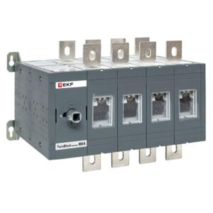 Рубильник 4п 800А реверсивный без рукоятки управления TwinBlock EKF tb-s-800-4p-rev оптом купить цена