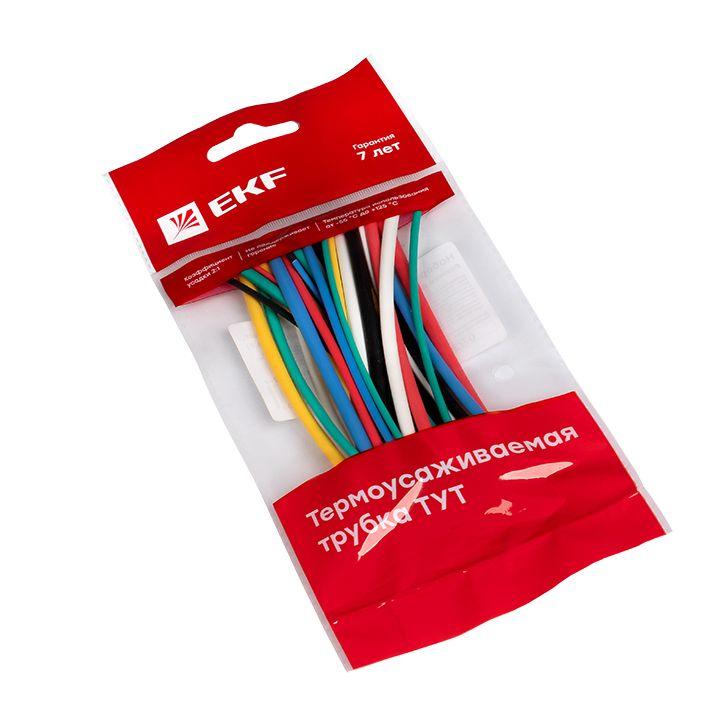 Набор трубок термоусадочных ТУТ 1/0.5; 1.5/0.75; 2/1; 2.5/1.25; 3/1.5 (6 цветов по 5шт 100мм) PROxima EKF tut-n-2-r купить оптом выгодно Набор трубок термоусадочных ТУТ 1/0.5; 1.5/0.75; 2/1; 2.5/1.25; 3/1.5 (6 цветов по 5шт 100мм) PROxima EKF tut-n-2-r оптом купить цена