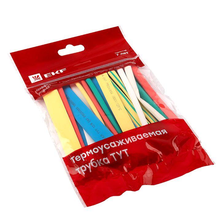 Набор трубок термоусадочных ТУТ 4/2; 6/3; 8/4; 10/5; 12/6 (7 цветов по 5шт 100мм) PROxima EKF tut-n-4-r купить оптом выгодно Набор трубок термоусадочных ТУТ 4/2; 6/3; 8/4; 10/5; 12/6 (7 цветов по 5шт 100мм) PROxima EKF tut-n-4-r оптом купить цена
