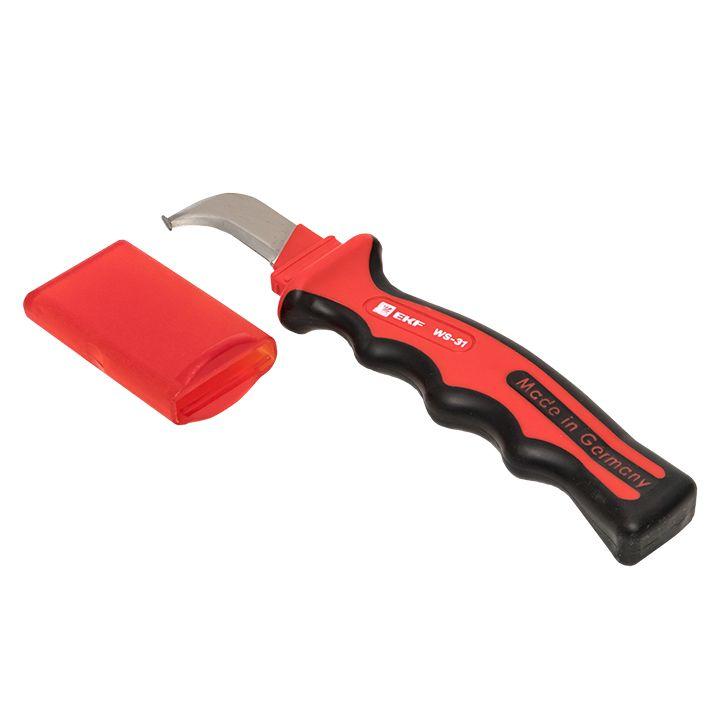Нож для снятия изоляции с пяткой 1000В WS-31 Professional EKF ws-31 купить оптом выгодно Нож для снятия изоляции с пяткой 1000В WS-31 Professional EKF ws-31 оптом купить цена