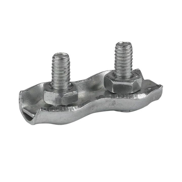 Зажим для троса двойной Duplex (4мм) EKF zdtd-4 купить оптом выгодно Зажим для троса двойной Duplex (4мм) EKF zdtd-4 оптом купить цена